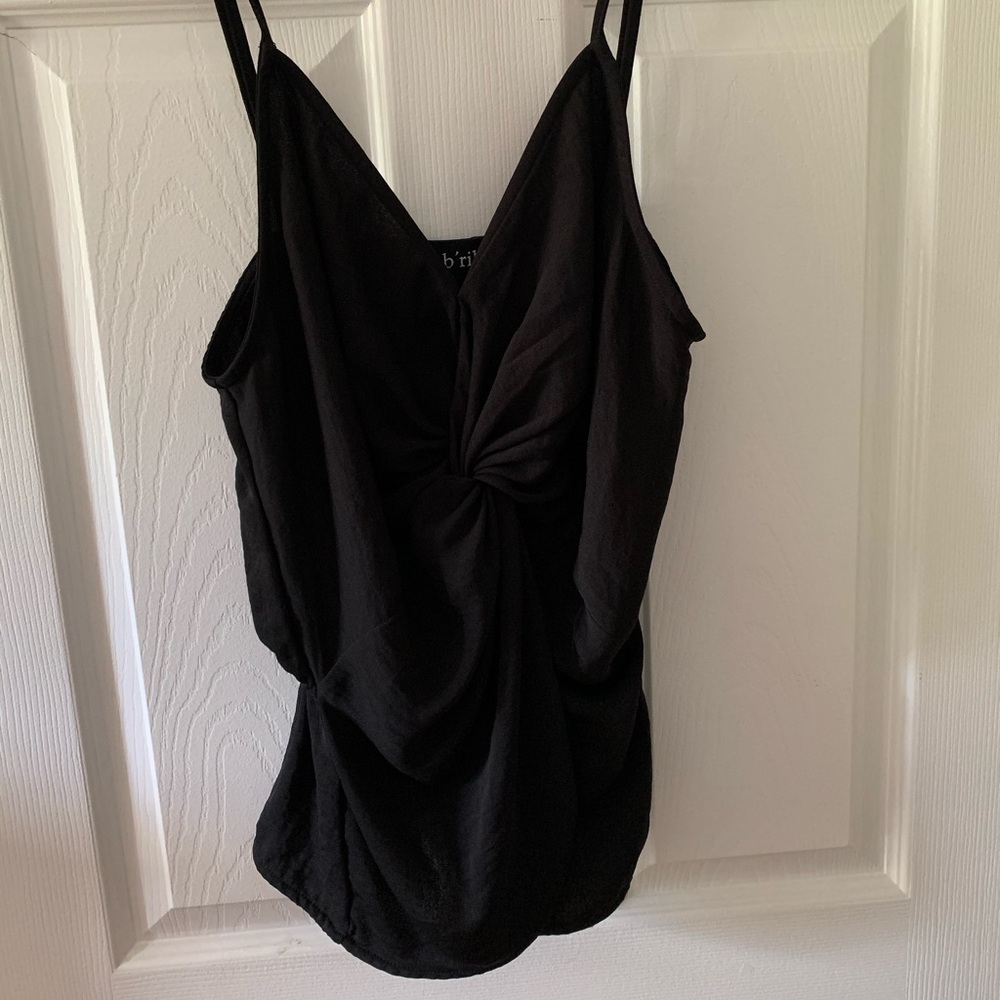 Black twist front tank